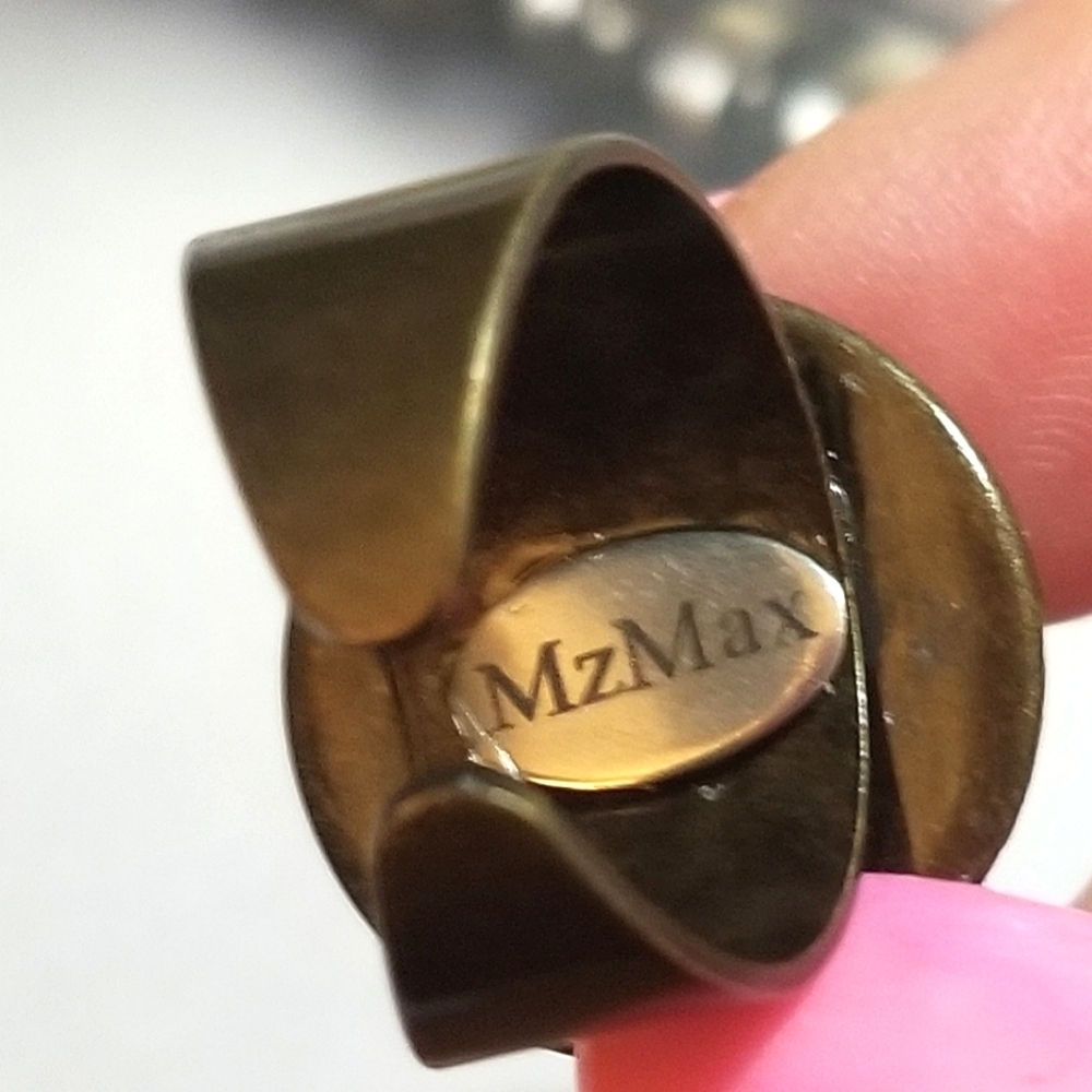 MzMax Creations "Cowboy Gent" OOAK Antique Picture Ring - Picture 4 of 6
